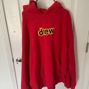 Drew house Justin Bieber red DREW hoodie heavy weight XXL worn twice